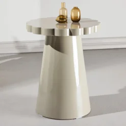 Ronde Bijzettafel Dorie 45cm, kleur Beige