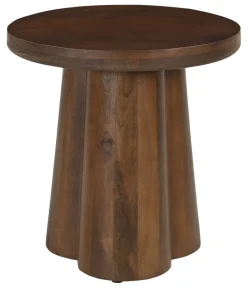 Ronde Bijzettafel Effrey Mangohout, 50cm