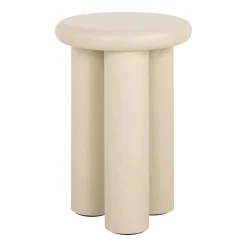 Ronde Bijzettafel Elbaz 35cm, kleur Beige