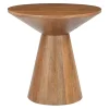 Ronde Bijzettafel Elicia Mangohout, 60cm