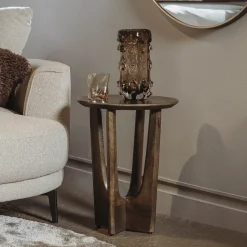 Ronde Bijzettafel Fermo Mangohout, 40cm