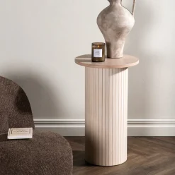 Ronde Bijzettafel Fionna MDF, 40cm