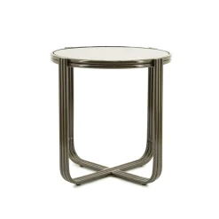 Ronde Bijzettafel Groovy Glas, 43cm