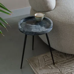 Ronde Bijzettafel Katheryne Marmer, 33cm