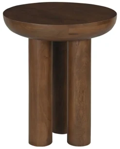 Ronde Bijzettafel Leighanna Mangohout, 50cm