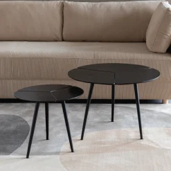 Ronde Bijzettafel Lianne Set van 2 stuks