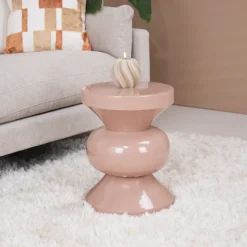 Ronde Bijzettafel Ole 36cm kleur Vintage Roze