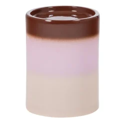 Ronde Bijzettafel Ollo Keramiek, 35cm, kleur Roze/Bruin