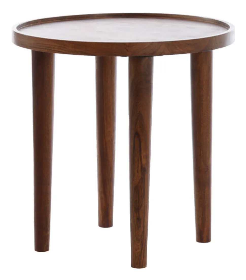 Ronde Bijzettafel Qiano Acaciahout