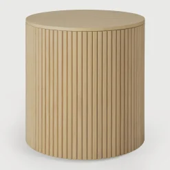 Ronde Bijzettafel Roller Max Hout, 40cm