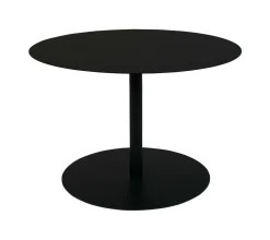 Ronde Bijzettafel Snow Staal, 60cm, kleur Zwart