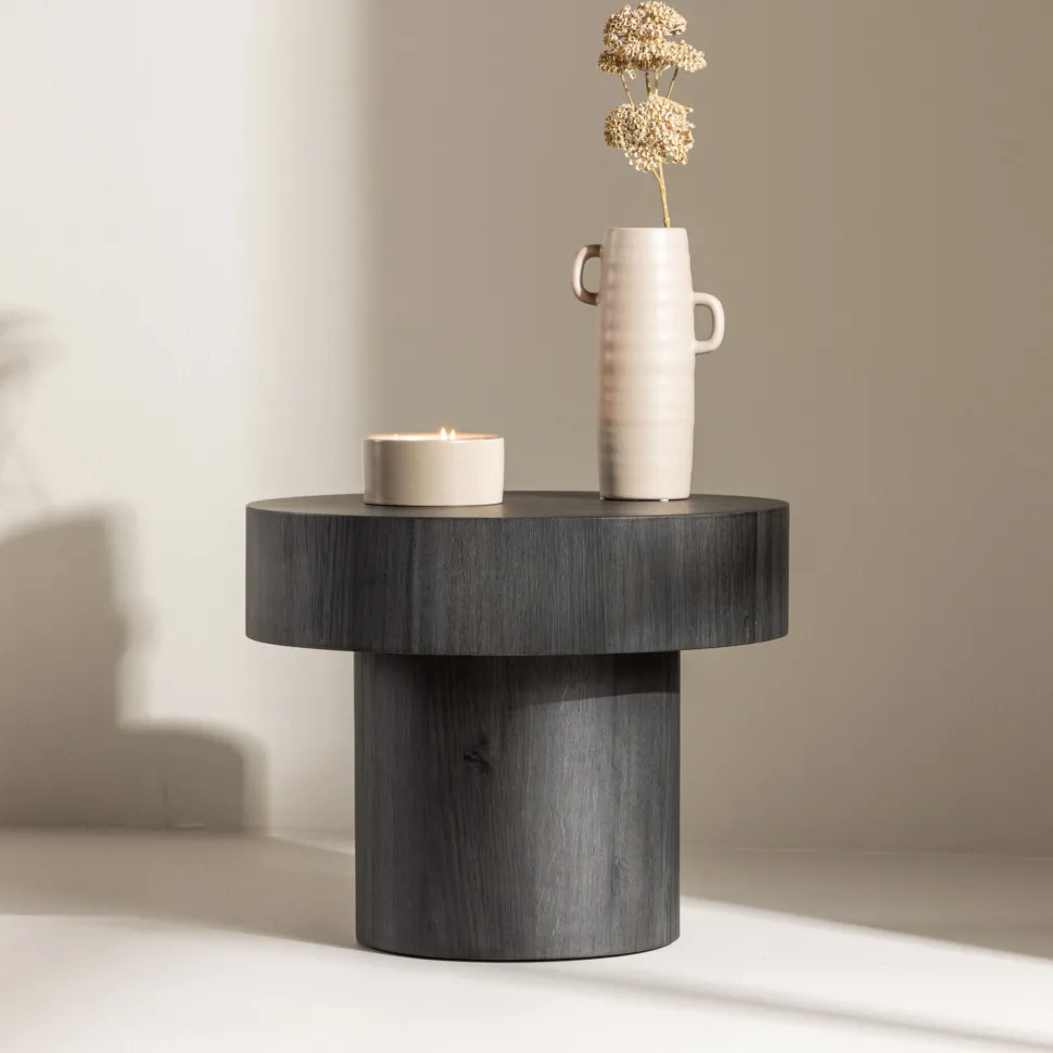 Ronde Bijzettafel Tazia MDF, 50cm