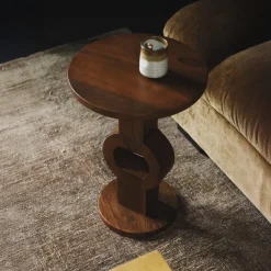 Ronde Bijzettafel Tondo Mangohout, 36cm