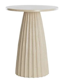 Ronde Bijzettafel Veglia 40cm, kleur Zand