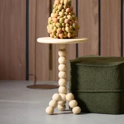 Ronde Bijzettafel Veglio Mangohout, 35cm