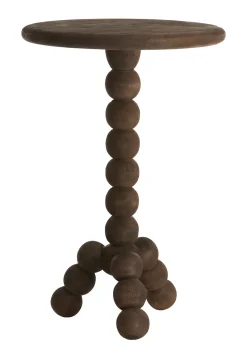 Ronde Bijzettafel Veglio Mangohout, 35cm