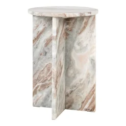 Ronde Bijzettafel Vevey Marmer, 35cm
