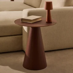 Ronde Bijzettafel Wilshire Gehard glas, 50cm