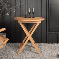 Ronde Bistotrafel Amberia Teakhout, 70cm