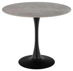 Ronde Bistrotafel Tempest Keramiek met marmerlook, 90cm