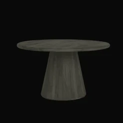 Ronde Eettafel Asti Mangohout, kleur Olijfbruin