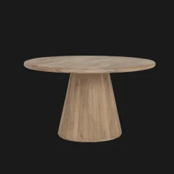 Ronde Eettafel Asti Mangohout, kleur Naturel