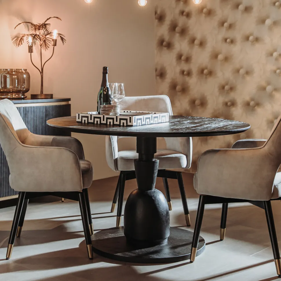 Ronde Eettafel Brunello Mangohout, 130cm