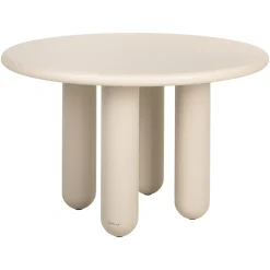 Ronde Eettafel Calma 120cm, kleur Beige