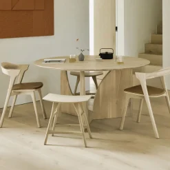 Ronde Eettafel Geometric Hout, 150cm