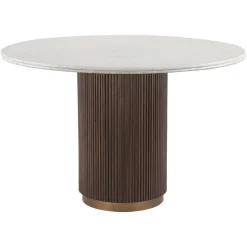 Ronde Eettafel Mayfield Marmer en mangohout