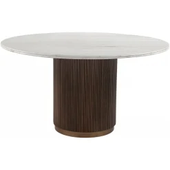 Ronde Eettafel Mayfield Marmer en mangohout