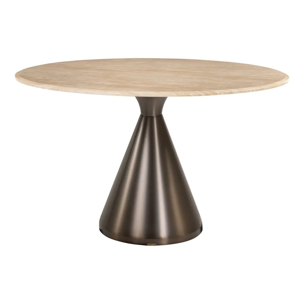 Ronde Eettafel Montgommery Marmerlook, 130cm