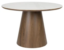 Ronde Eettafel Nathen Eiken en marmerlook, 115cm