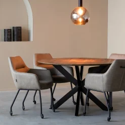 Ronde Eettafel Otis Mangohout, kleur Naturel