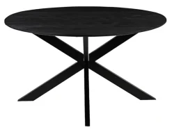 Ronde Eettafel Otis Mangohout, kleur Zwart