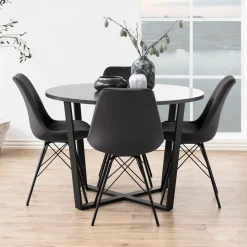 Ronde Eettafel Per Marmerlook, Ø110cm