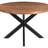 Ronde Eettafel Rocky Mangohout en staal