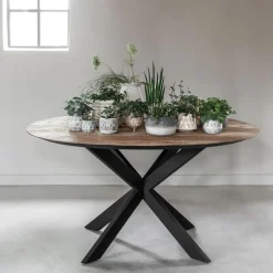 Ronde Eettafel Shape Teakhout