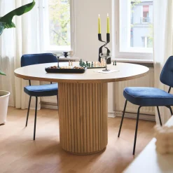 Ronde Eettafel Tessica Mangohout, 120cm