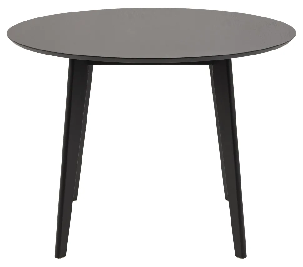 Ronde Eettafel Torkil Eikenfineer, kleur Zwart