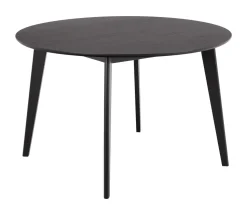 Ronde Eettafel Torkil Eikenfineer, kleur Zwart