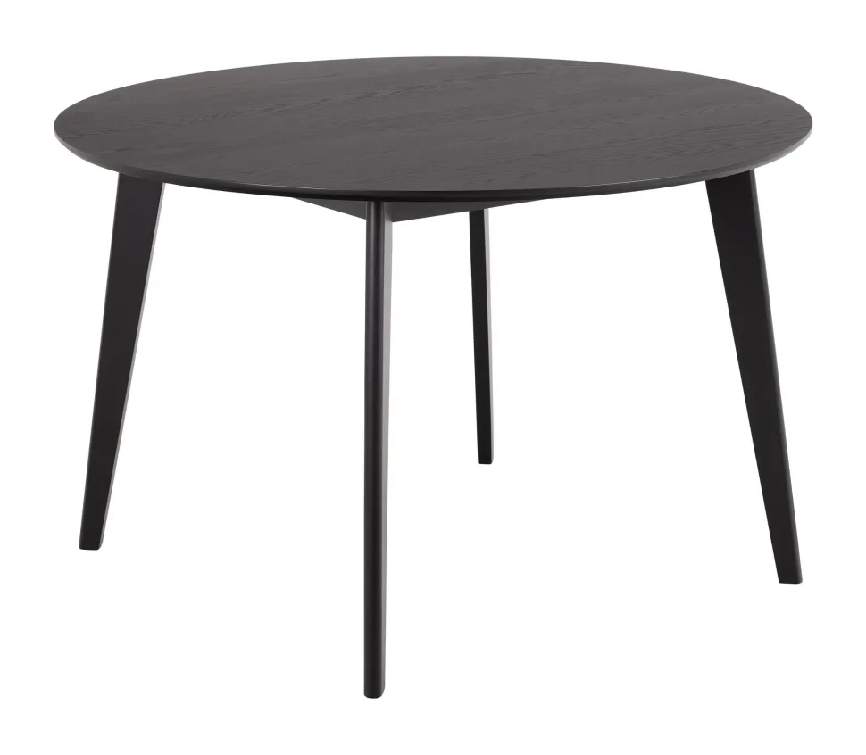 Ronde Eettafel Torkil Eikenfineer, kleur Zwart