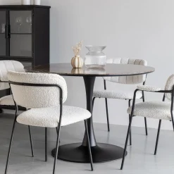 Ronde Eettafel Trisha Marmerlook, 110cm