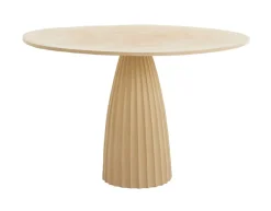 Ronde Eettafel Veglia 120cm, kleur Mat Zand