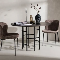 Ronde Eettafel Vu 115cm, kleur Mokka