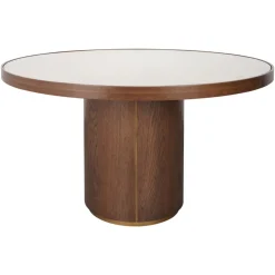 Ronde Eettafel Willox Linnen en eiken, 130cm