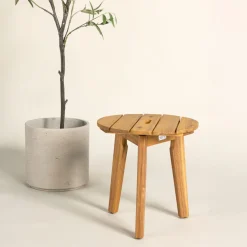 Ronde Outdoor Bijzettafel Chandni Acaciahout, 40cm