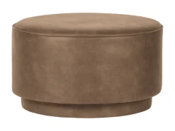 Ronde Poef Coffee Eco-leer 60cm