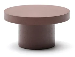Ronde Salontafel Aiguablava Beton, kleur Terracotta