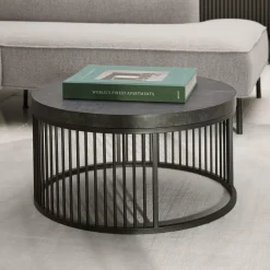 Ronde Salontafel Esme Marmerlook, 65cm